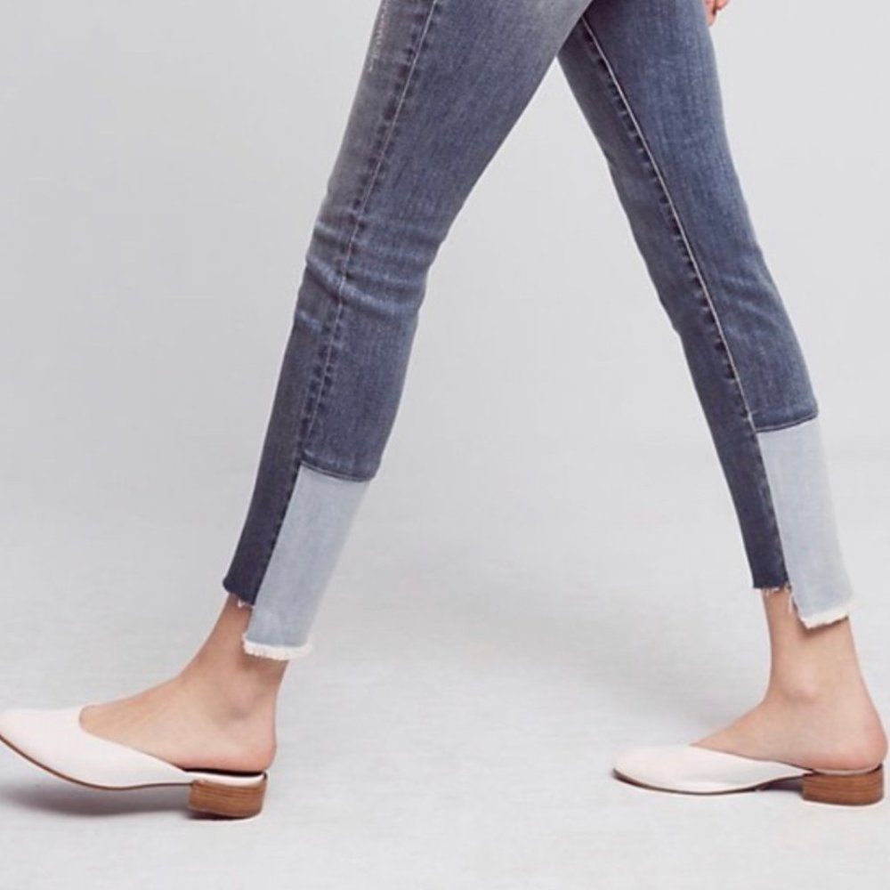 Pilcro Script High Rise High-Low Skinny Tall Jeans